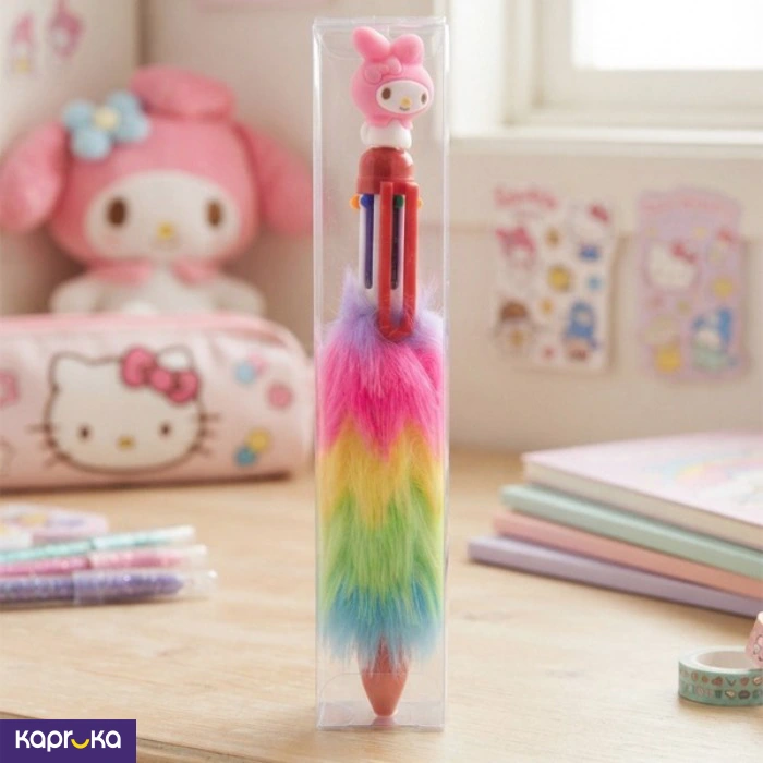 Fluffy 6 In 1 Multi Colours Pen