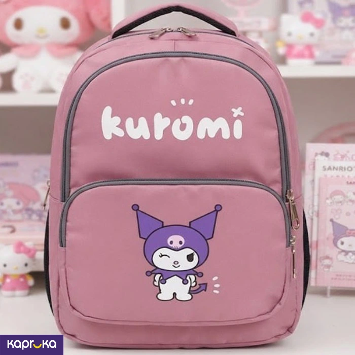 Cute Kuromi Pink School Backpack