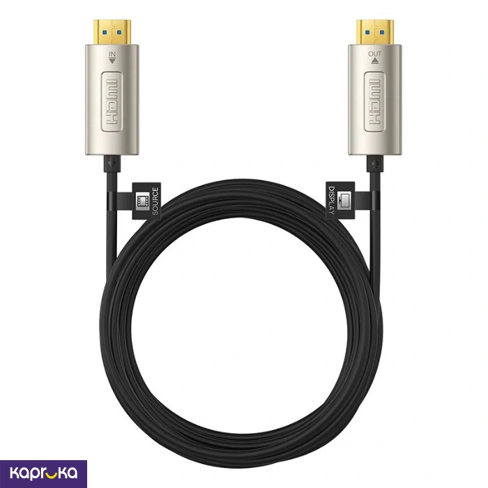 Baseus 15m 4k High Definition Series Optic Fiber Hdmi To Hdmi Adapter Cable Black Wkgq050201 1 Year
