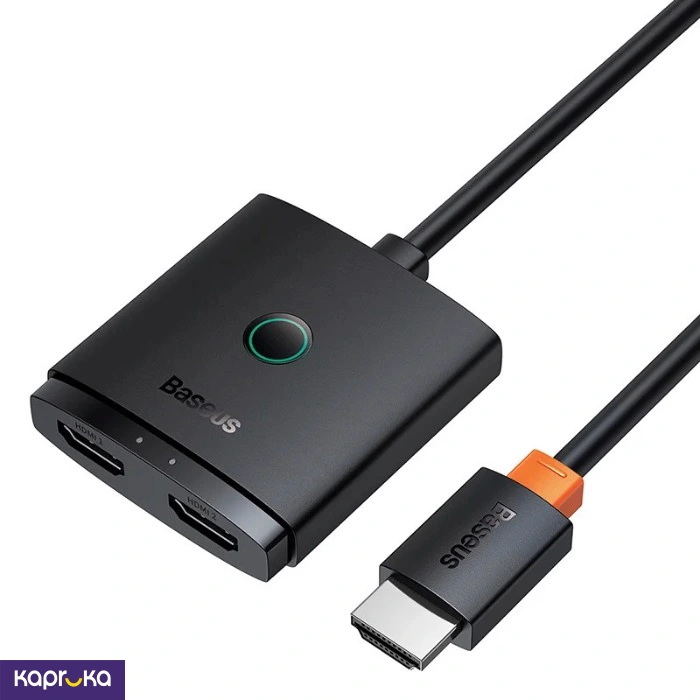 Baseus Airjoy Series 2 In 1 Bidirectional Hdmi Switch 1m Hdmi Cable Cluster Black 1 Year Warranty