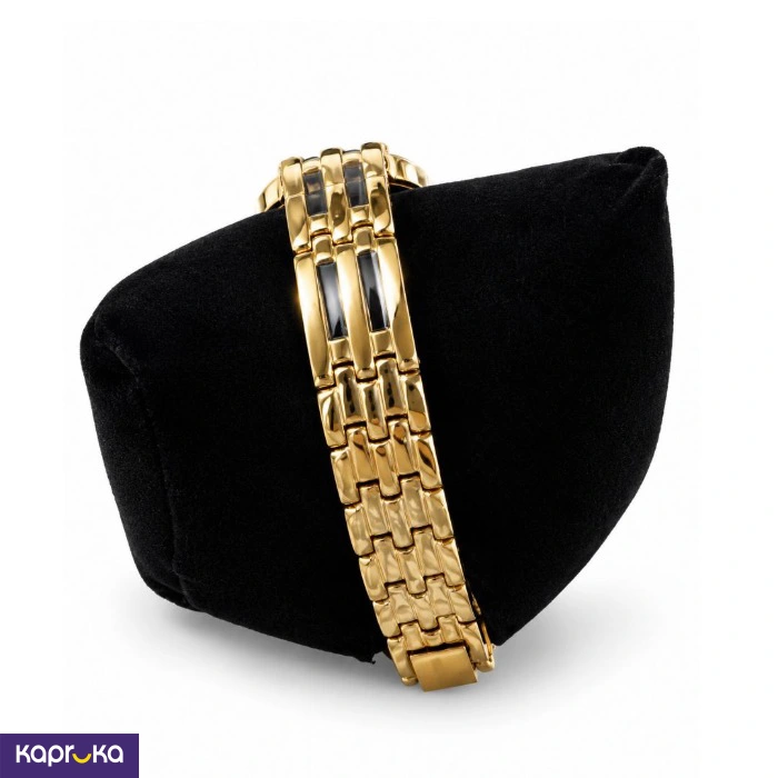 Citizen Ladies Gold Tone Analog Quartz Watch With Textured Golden Dial