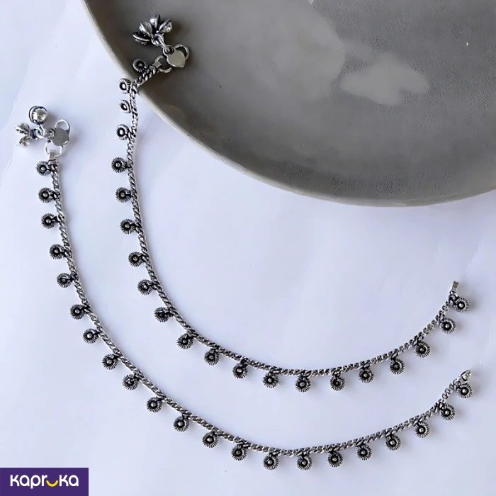 Mehka Kalai High Quality Oxidised Brass Anklet