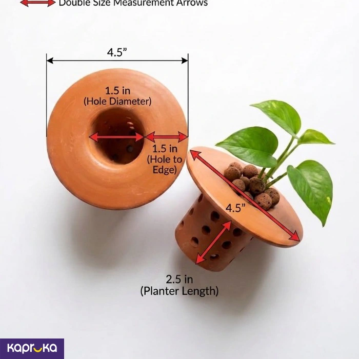 Terra Hydro Planter Set Of Two With Leca Balls