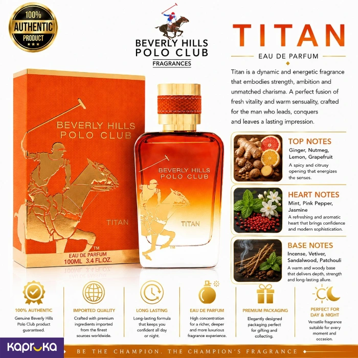 BHPC MEN PRESTIGE EAU DE PARFUME TITAN 100ML