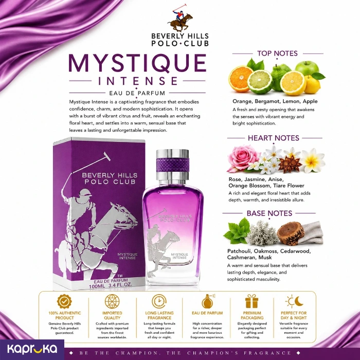BHPC WOMEN PRESTIGE EAU DE PARFUME MYSTIQUE INTENSE100ML
