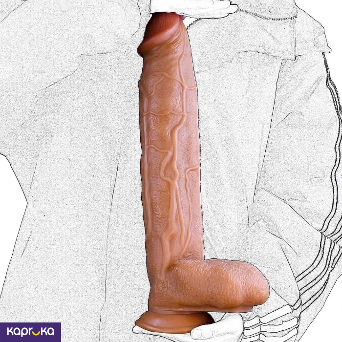 17 Inches Huge Realistic Dildo Brown Colors