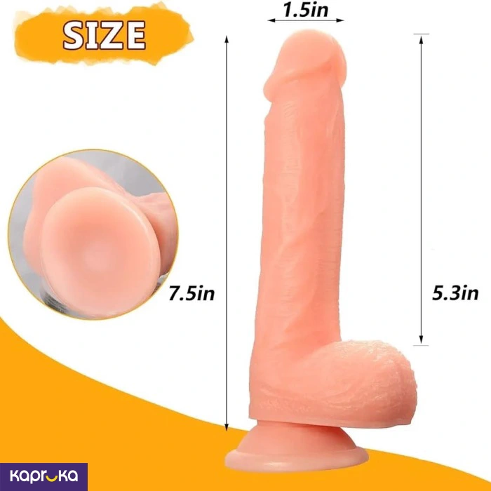 7 Inches Realistic Dildo With 100ml Cherry Flavored Lubricant Gel