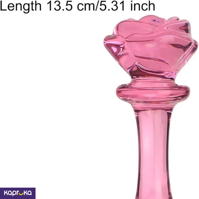 Crystal Glass Butt Plug With 50ml Water Based Lubricant