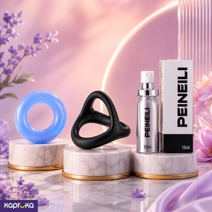 Delay Cock Ring With Penis Delay Spray Combo Set