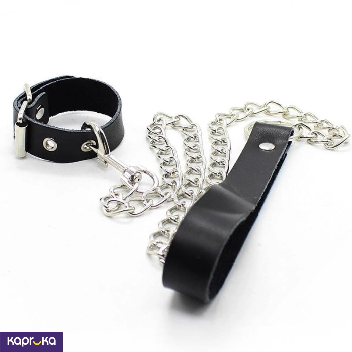 Men Dick And Balls Pulling Leather Collar Sex Toys