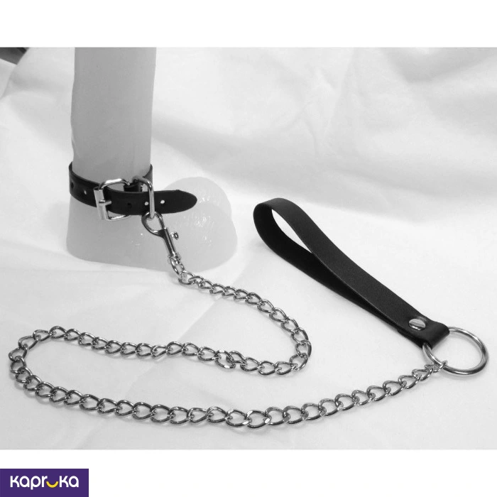 Men Dick And Balls Pulling Leather Collar Sex Toys