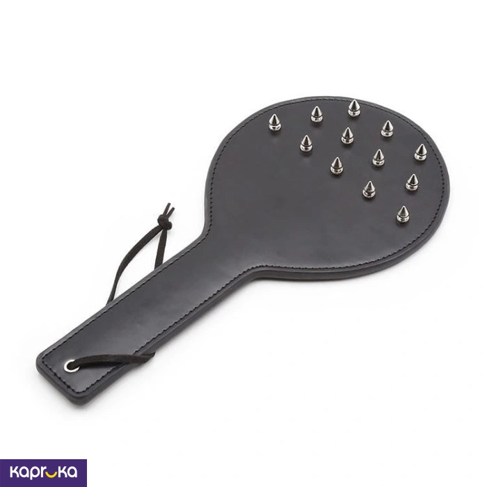 Bdsm Round Spanking Paddle With Metal Spikes Whip