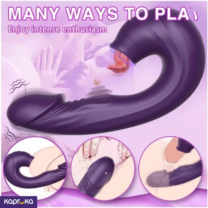 3in1 Vibrator Dildo G Spot Massager Sex Toys For Women Masterbation