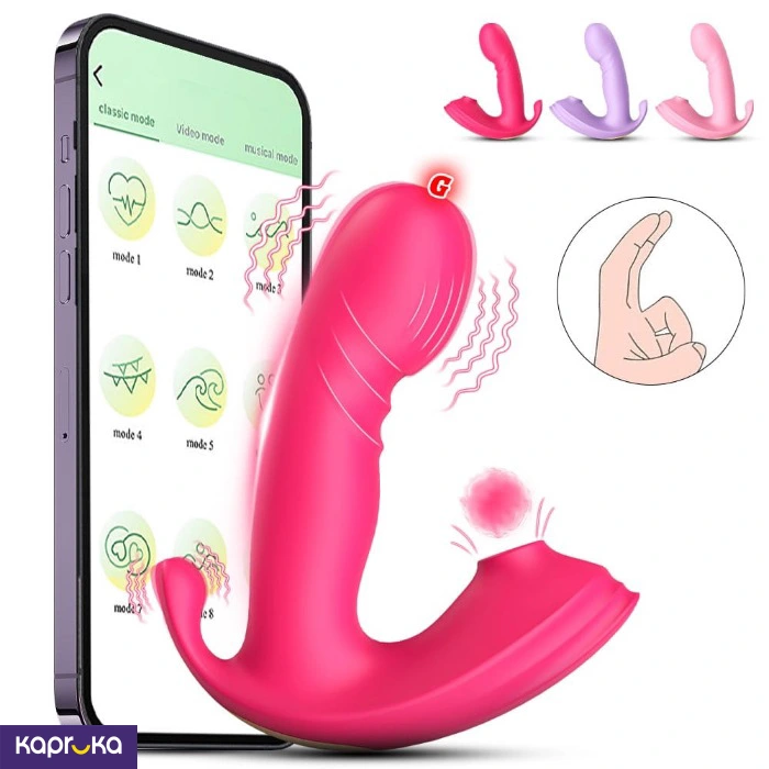 App Controlled Womens Wearable Panty Massager G Spot Sucking Vibrator For Women Masterbetion