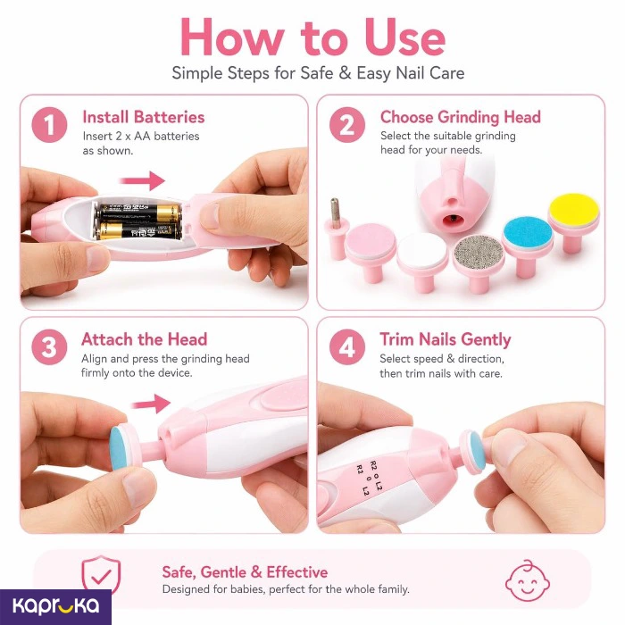 Electric Nail Trimmer Machine For Baby And Adult