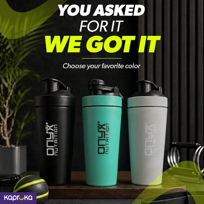Onyx Stainless Steel Shaker Blue