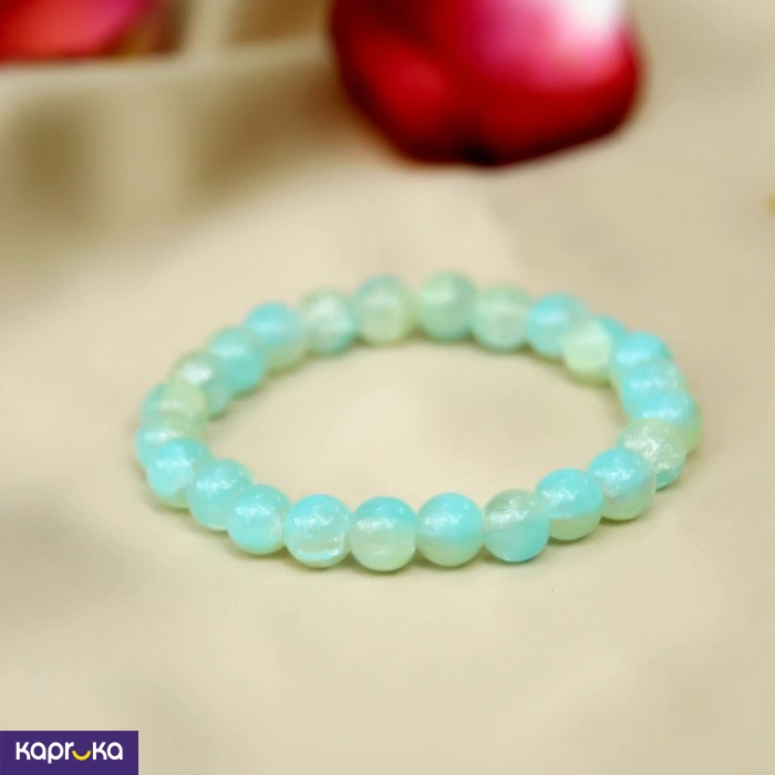 Mint Green Agate Beaded Bracelet
