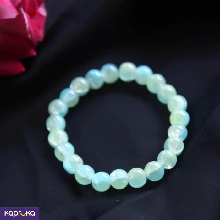 Mint Green Agate Beaded Bracelet
