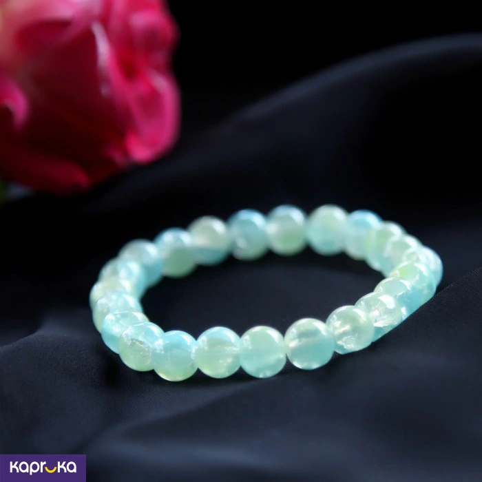Mint Green Agate Beaded Bracelet