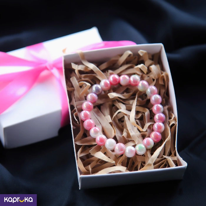 Iridescent Pink Pearl Quartz Bracelet