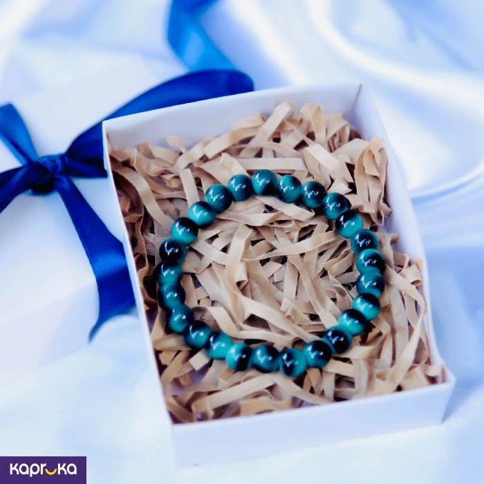 Emerald Peacock Cat Eye Glass Bracelet