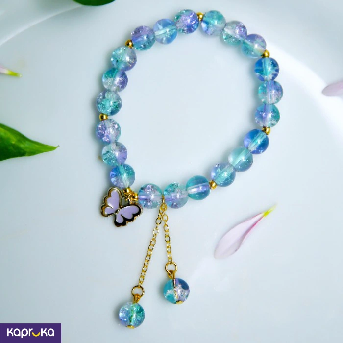 Mystic Aqua Butterfly Quartz Bracelet