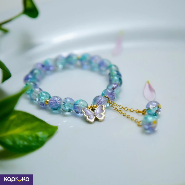 Mystic Aqua Butterfly Quartz Bracelet