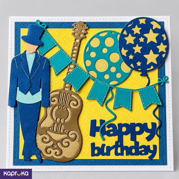 Happy Birthday Greeting Card For Music Lover