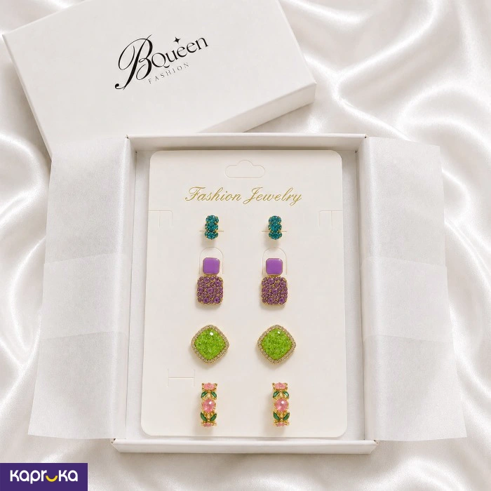 Bqueen Brand Fashion 4 Pcs Earrring Set