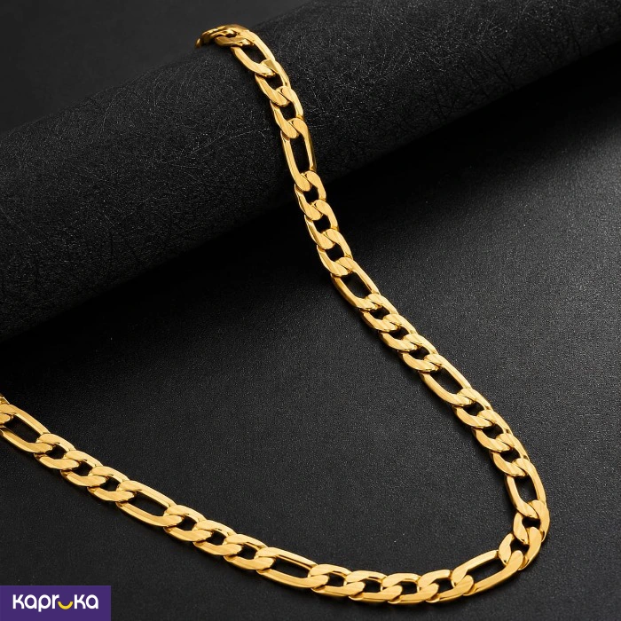 22kt Gold Plated Daily Wear Stainless Steel Non Tarnish Water Proof Mens Chain