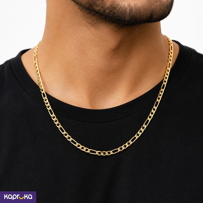 22kt Gold Plated Daily Wear Stainless Steel Non Tarnish Water Proof Chain For Men