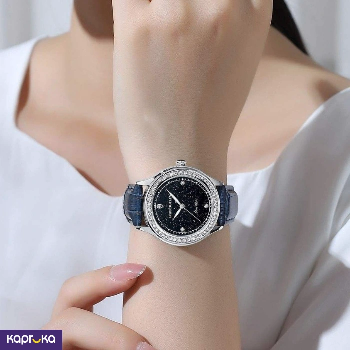 Louie Juelen Quartz Genuine Leather Strap Womens Watch