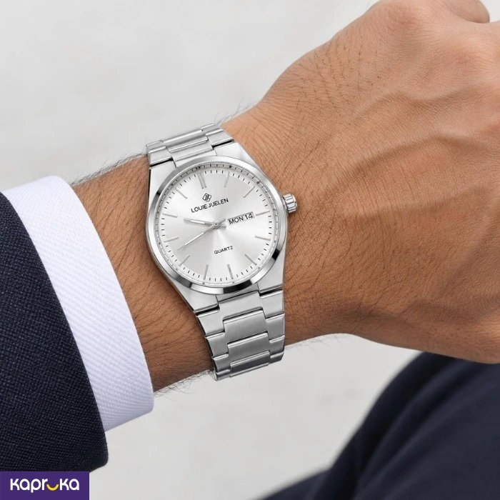 Louie Juelen Quartz Stainless Steel Strap Mens Watch