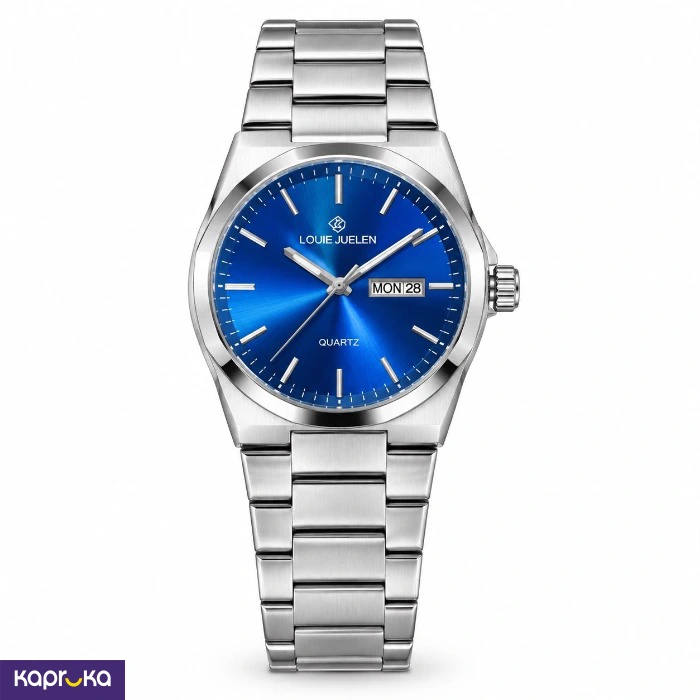 Louie Juelen Quartz Stainless Steel Strap Mens Watch