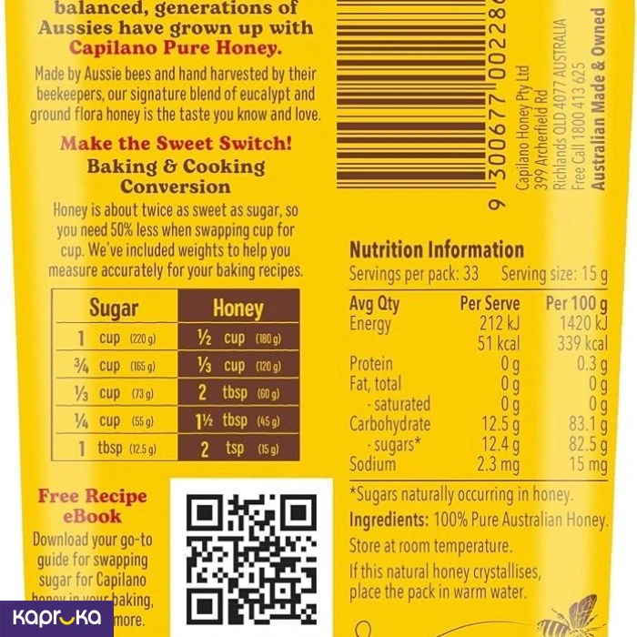 Capilano Pure Honey 500g