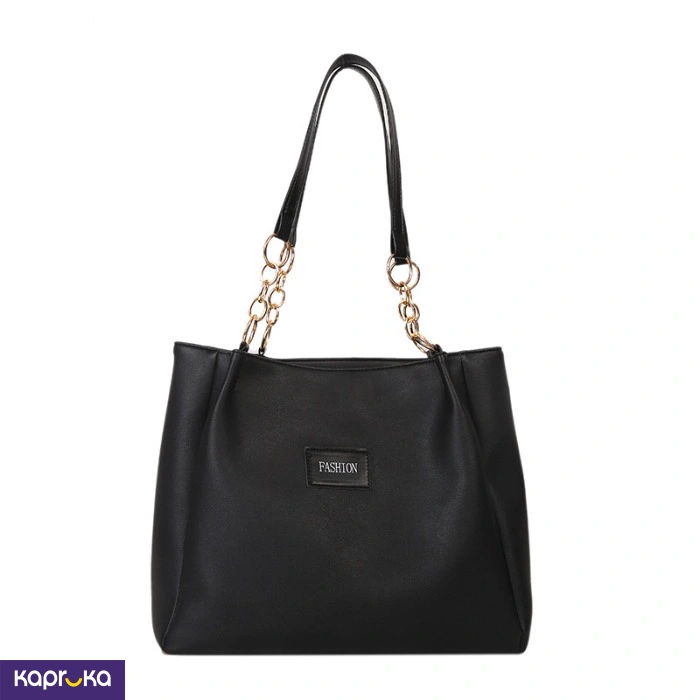 Large Capacity Pu Leather Magnetic Clasp Shoulder Tote Bag