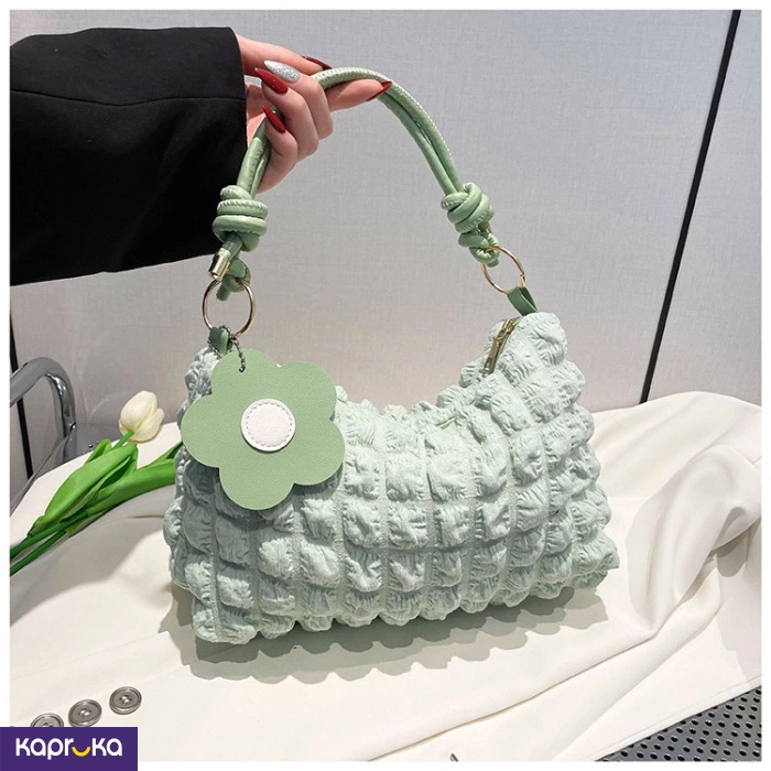 Korean Inspired Waterproof Popcorn Textured Shoulder Bag