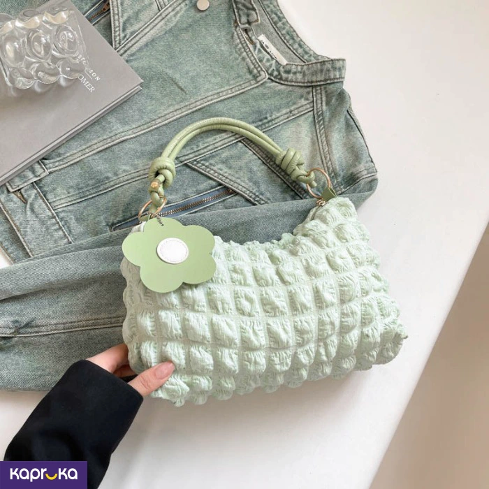 Korean Inspired Waterproof Popcorn Textured Shoulder Bag