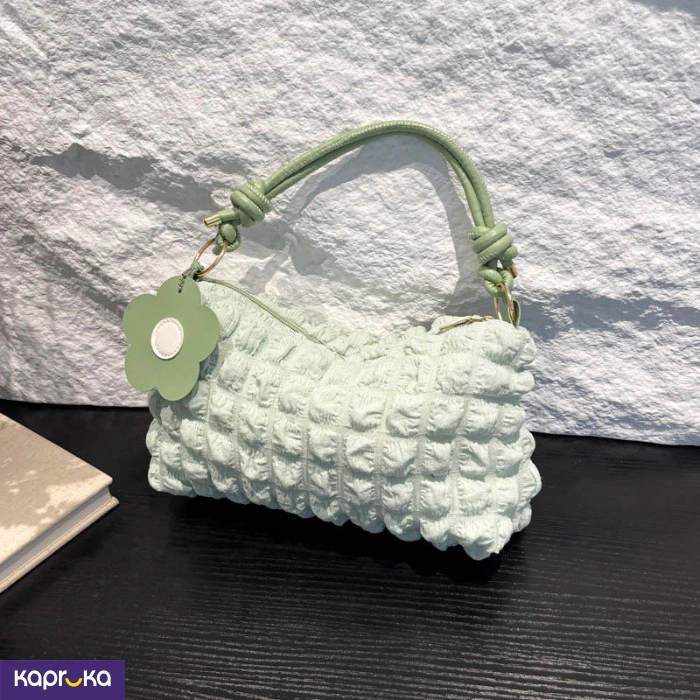 Korean Inspired Waterproof Popcorn Textured Shoulder Bag