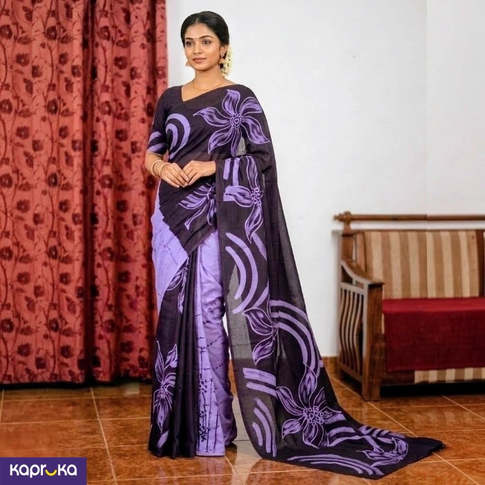 Sri Lankan Handmade Cotton Batik Saree