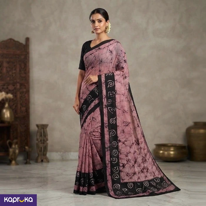 Sri Lankan Handmade Elegant Cotton Batik Saree
