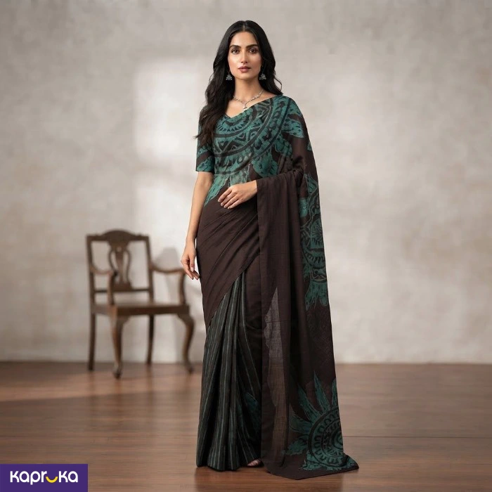 Sri Lankan Handmade Cotton Batik Saree