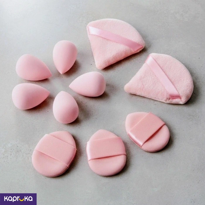 Beauty Makeup And Sponge And Puff 10Pcs Set