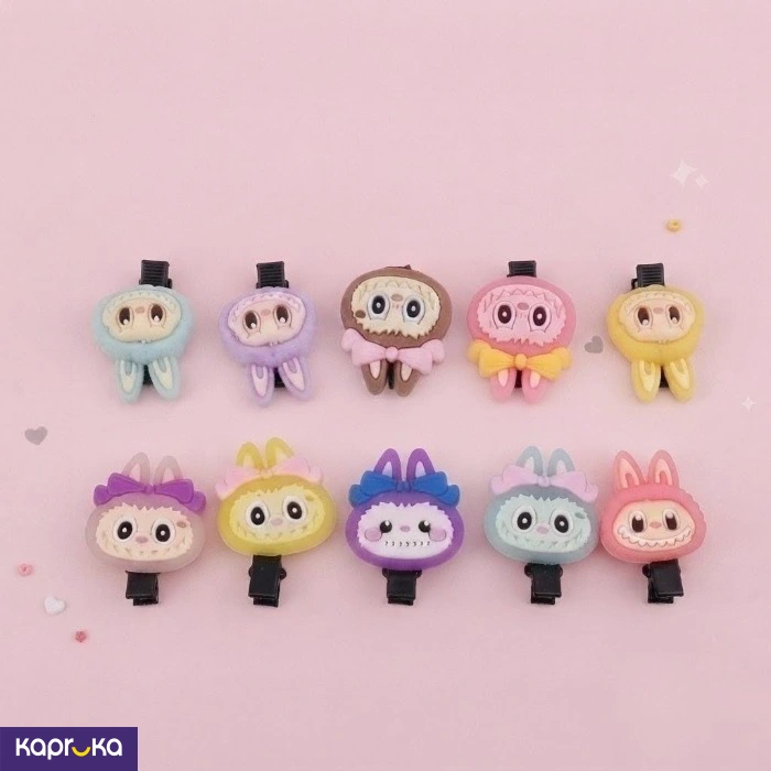 Kawaii Cartoon Characters Hair Clips 10 Pcs Set