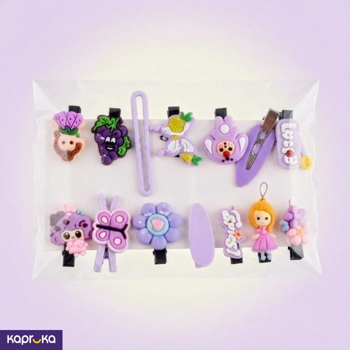 Cute Cartoon Characters 3d Hair Clips 14pcs