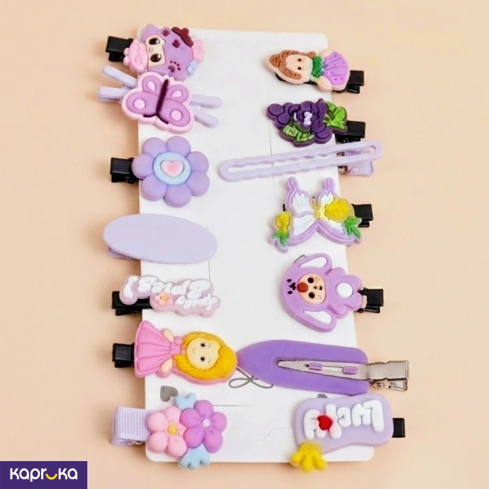 Cute Cartoon Characters 3d Hair Clips 14pcs