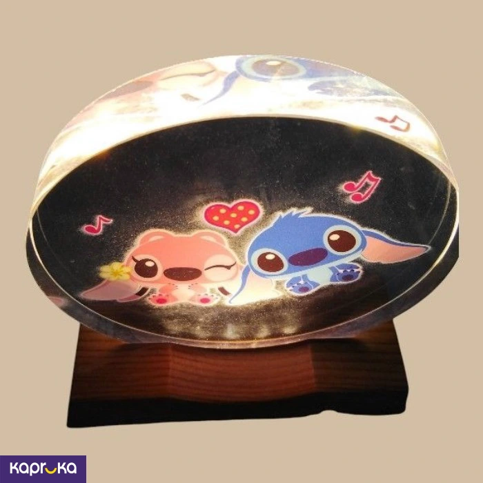 Stitch And Angel Romantic Duo Acrylic Led Light