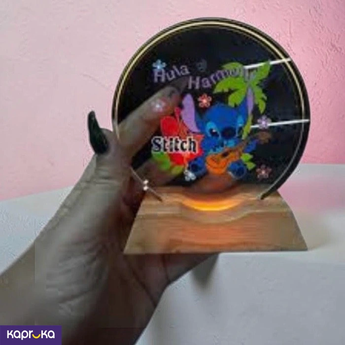 Stitch Hula Harmony Acrylic Led Night Light