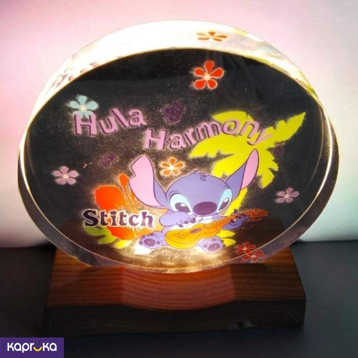 Stitch Hula Harmony Acrylic Led Night Light