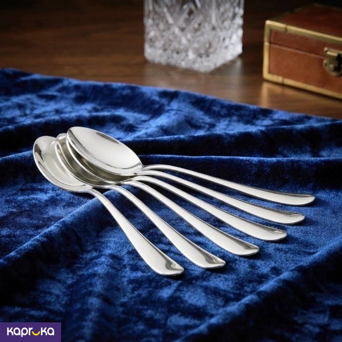 Heavy Duty Stainless Steel Classic Dinner Spoons Set 6pcs